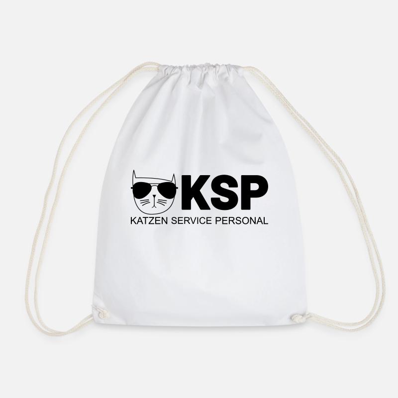 KSP Katzen Service Personal - Turnbeutel - Weiß