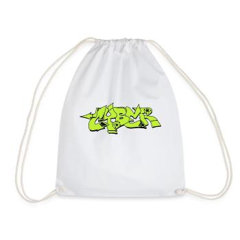 graffiti street art spray colors cool artist urban - Drawstring Bag - white - Front