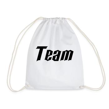 team - Drawstring Bag - white - Front
