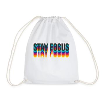 stay focus - Turnbeutel - Weiß - Vorne
