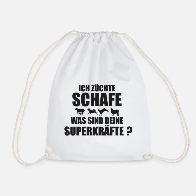 Schaf Schafe Schafzüchter Geschenk - Turnbeutel - Weiß