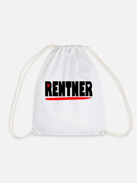 endlich Rentner - Turnbeutel - Weiß
