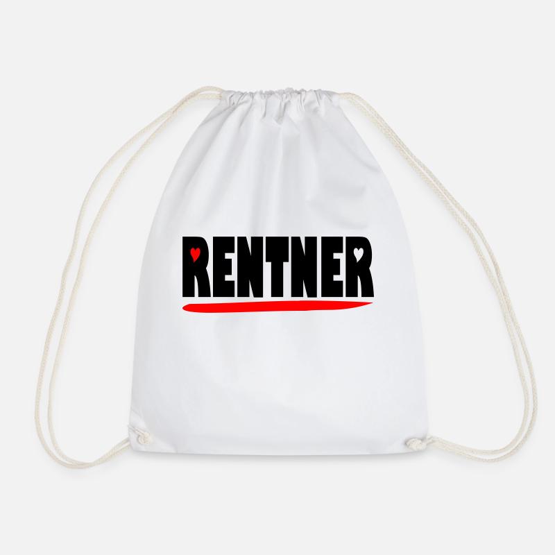 endlich Rentner - Turnbeutel - Weiß