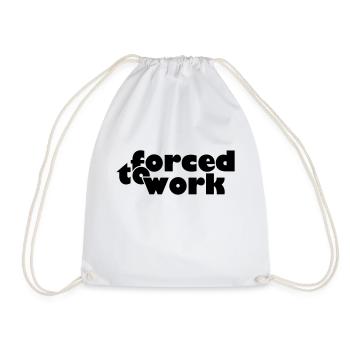 forced to work (b, 1c) - Sac de sport léger - blanc - Devant