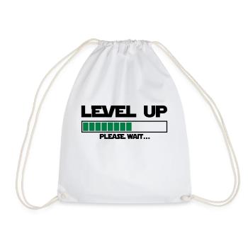 level up please wait - Sac de sport léger - blanc - Devant