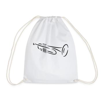 Trompette - Sac de sport léger - blanc - Devant