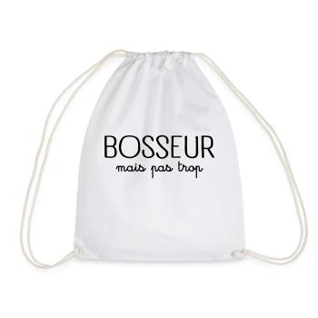 Bosseur Mais Pas Trop - Sac de sport léger - blanc - Devant