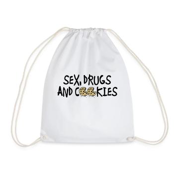 sex_drugs_and_cookies - Sac de sport léger - blanc - Devant