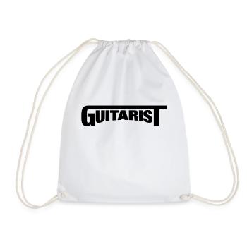 guitarist_logo___f1 - Turnbeutel - Weiß - Vorne