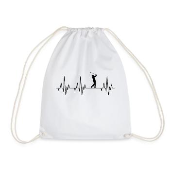Parcours de golf Heartbeat ECG Golf Golfer Golfer - Sac de sport léger - blanc - Devant