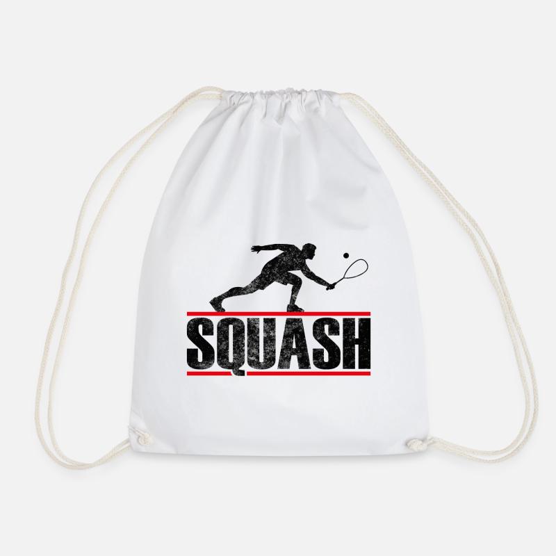 Squash Player Squash Shirt - Turnbeutel - Weiß