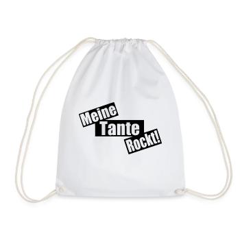 meine Tante rockt - Turnbeutel - Weiß - Vorne
