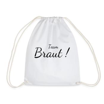 team braut - Turnbeutel - Weiß - Vorne