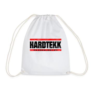 Techno - Techno music - Hardtekk - Rave - Turnbeutel - Weiß - Vorne