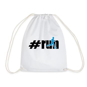 run man 2 colours - Sac de sport léger - blanc - Devant