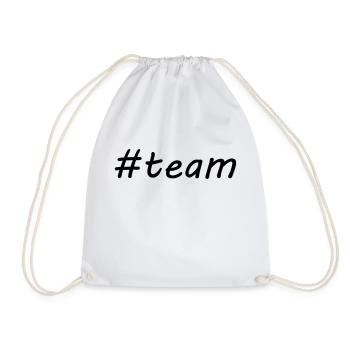 #team - Turnbeutel - Weiß - Vorne