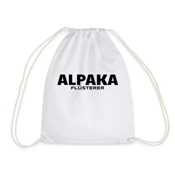 alpaka flüsterer - Turnbeutel - Weiß - Vorne