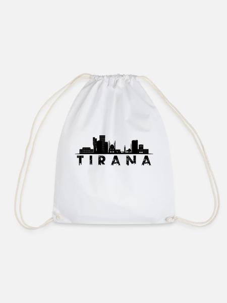 Tirana - Drawstring Bag - white