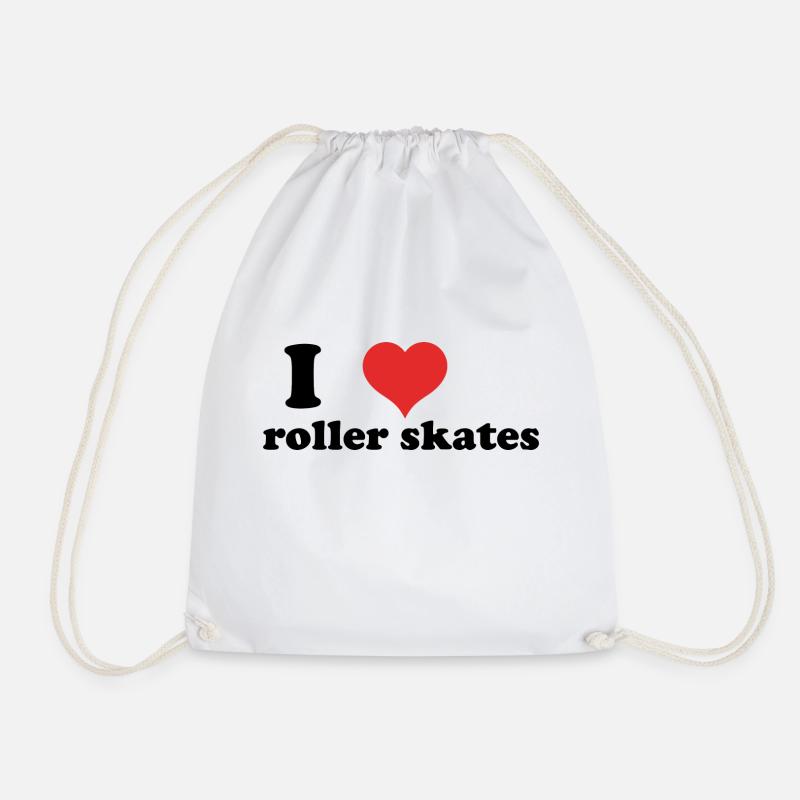 i love roller skates - Turnbeutel - Weiß