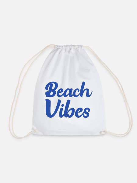 Beach Vibes - Turnbeutel - Weiß