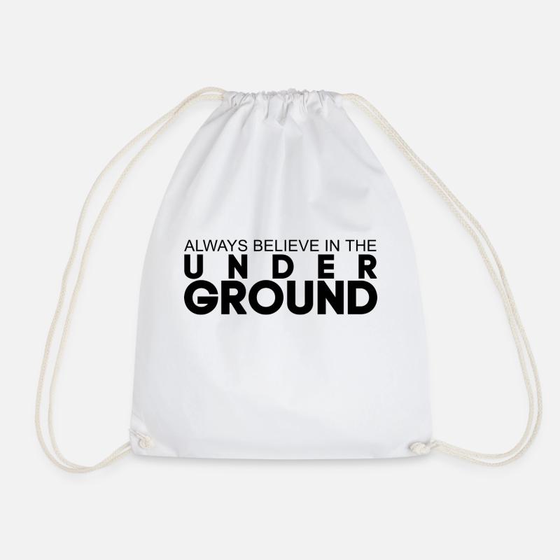 Techno glaubt immer an das Underground-Geschenk - Turnbeutel - Weiß