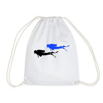 Diver - Drawstring Bag - white - Front