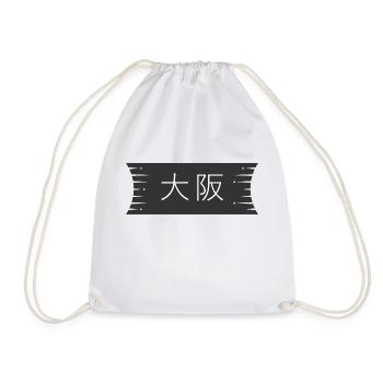 Osaka Japan Logo - Turnbeutel - Weiß - Vorne