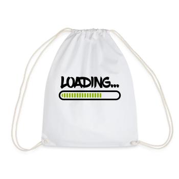 Loading - Drawstring Bag - white - Front