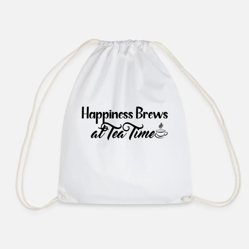 Cool Tea Time Design - Sac de sport léger - blanc
