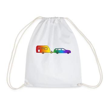 Gespann pride rand - Turnbeutel - Weiß - Vorne