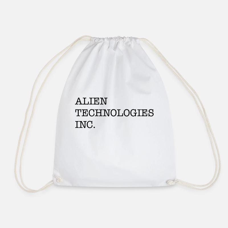 AlienTechnologyInc 2 - Drawstring Bag - white