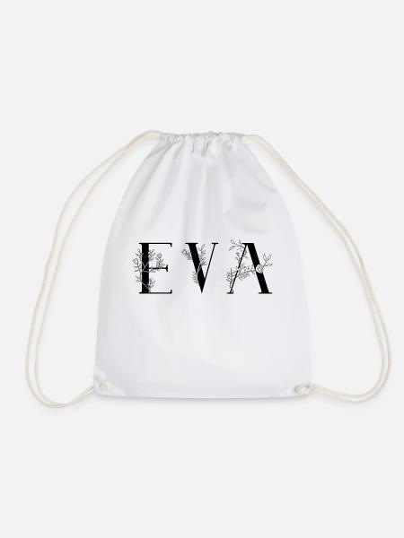 Name - Eva - Turnbeutel - Weiß