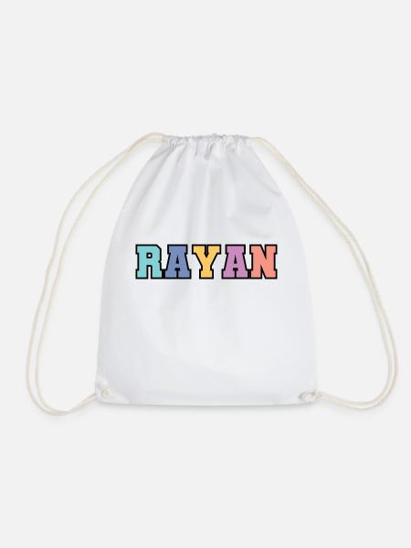 Name - Rayan - Turnbeutel - Weiß