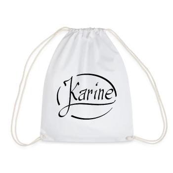 Karine - Drawstring Bag - white - Front