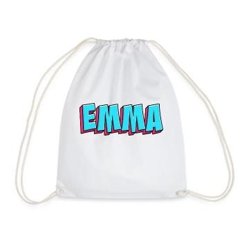 Name Image: Emma - Drawstring Bag - white - Front