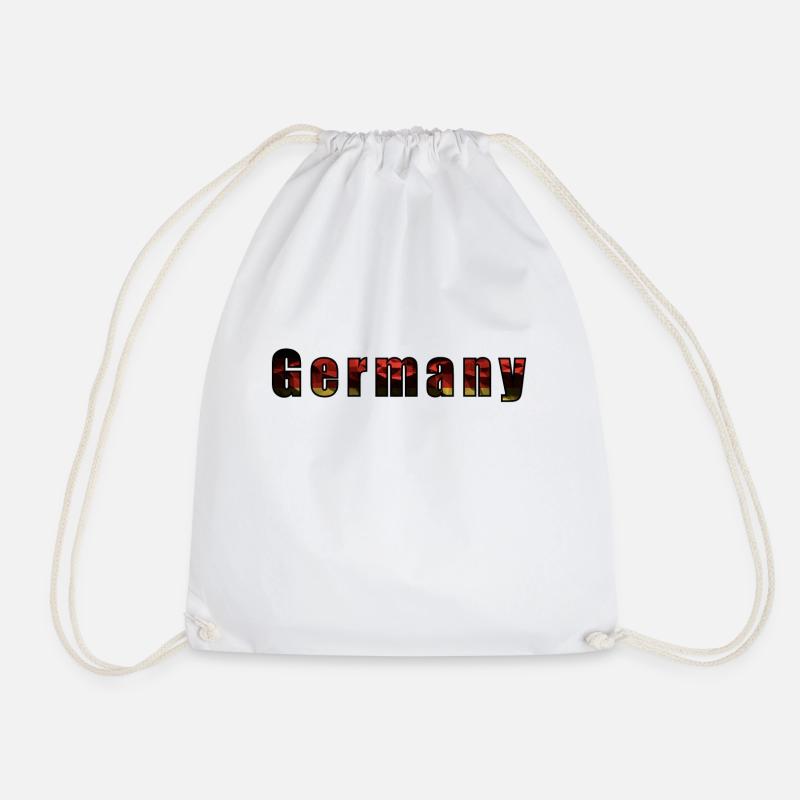Germany _ 02 - Drawstring Bag - white