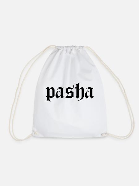 Pasha Old English - Turnbeutel - Weiß