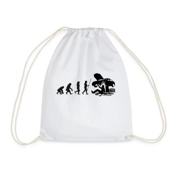 Évolution de la mécanique automobile - Sac de sport léger - blanc - Devant