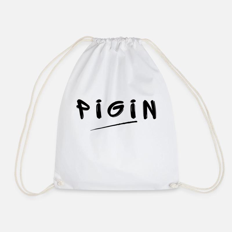 PIGINBRAND - Drawstring Bag - white