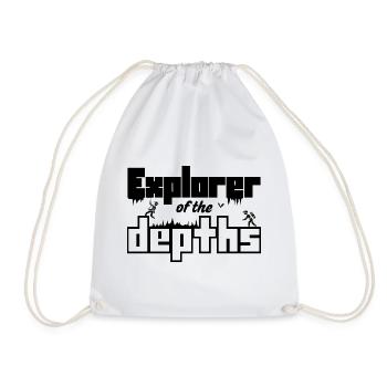 Spéléologie Grotte Profondeur Exploration Plongée - Sac de sport léger - blanc - Devant