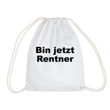 Rentner Geschenk - Turnbeutel - Weiß - Vorne