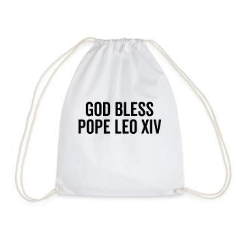 Que Dieu bénisse le pape Léon XIV - Sac de sport léger - blanc - Devant