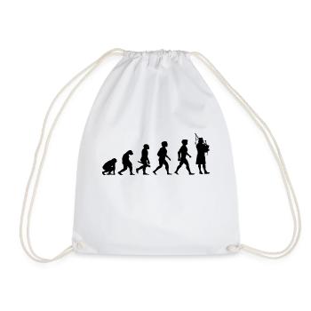 Evolution Cornemuse Cornemuse musicien - Sac de sport léger - blanc - Devant