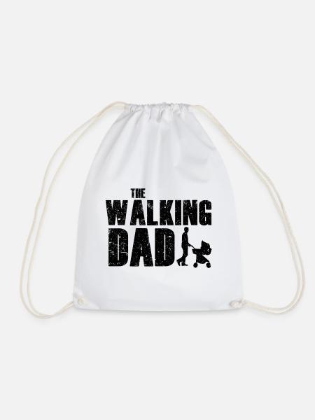 The Walking Dad (Dunkel) - Turnbeutel - Weiß