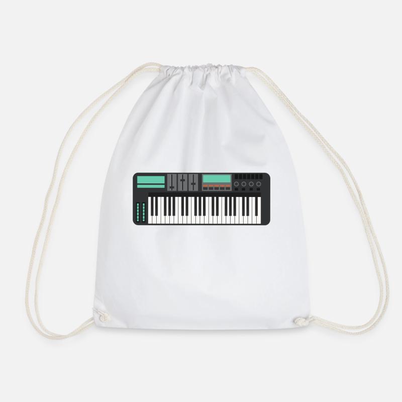 Keyboard Controller - Turnbeutel - Weiß