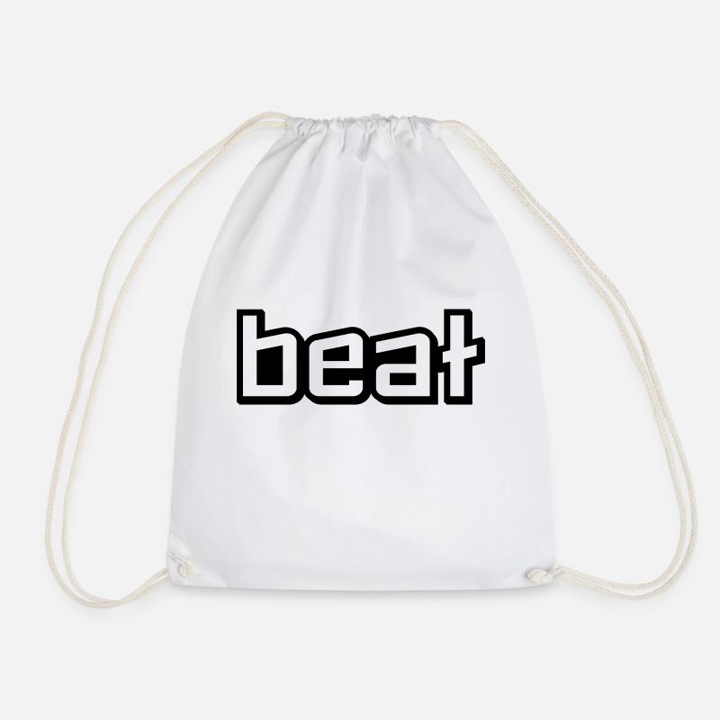 Beat the shirt gift idea - Drawstring Bag - white