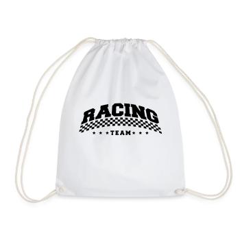 racing_team_design_1 - Turnbeutel - Weiß - Vorne