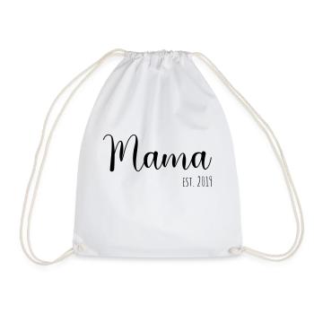 Mama Est. 2019 - Turnbeutel - Weiß - Vorne