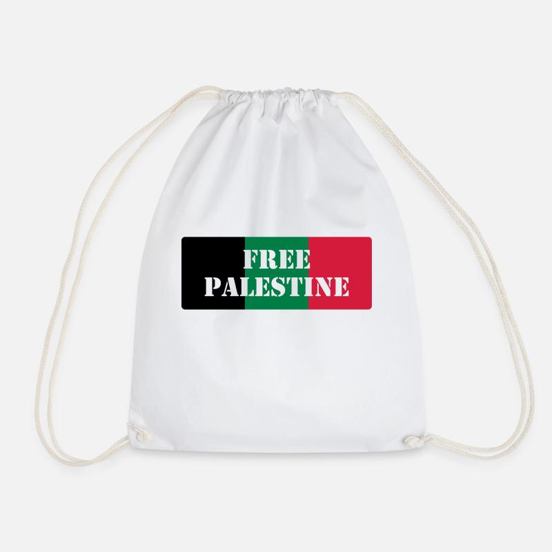 Free Palestine - Turnbeutel - Weiß