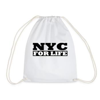 Coole - NYC For life - Design by Milaino - Turnbeutel - Weiß - Vorne